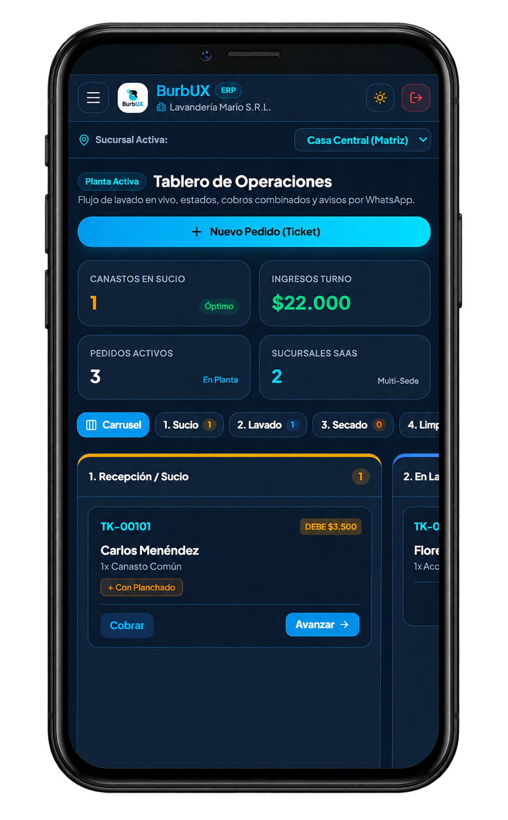 BurbUX en Celular